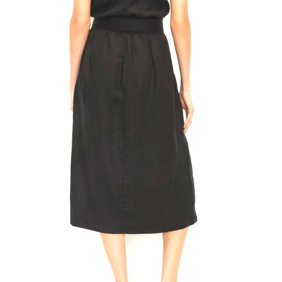 🆕 EVERLANE The Linen Wrap Skirt - Picture 4 of 11